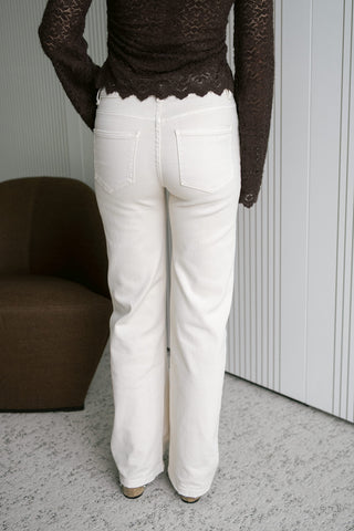 Luciana Denim Trousers Cream