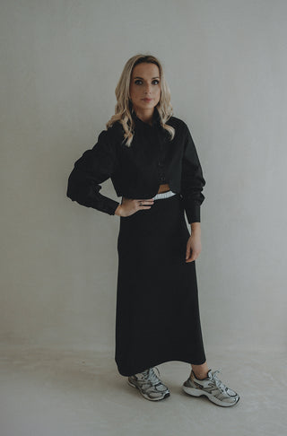 Amber Maxi Skirt Black