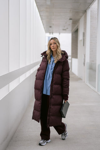 Arie Coat Burgundy