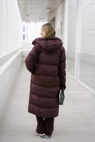 Arie Coat Burgundy