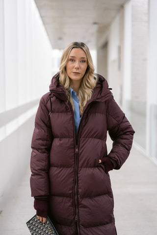Arie Coat Burgundy