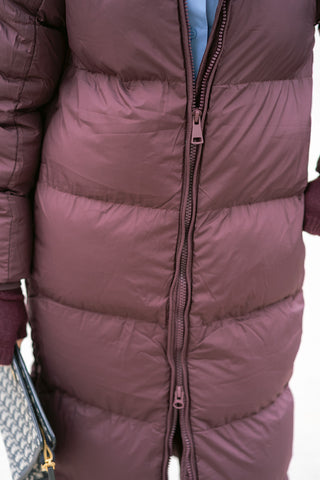 Arie Coat Burgundy