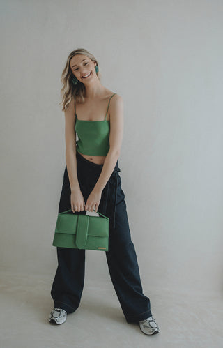 Ava Cropped Top Green