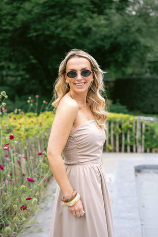 Beppie Bandeau Dress Taupe