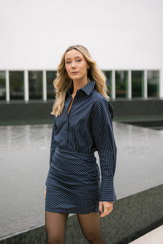 Bjorn Striped Dress Navy