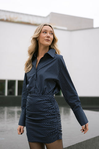 Bjorn Striped Dress Navy