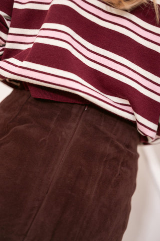 Brixton Skirt Burgundy