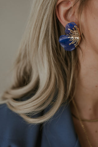 Carine Earrings Blue