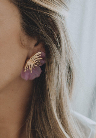 Carine Earrings Lilac