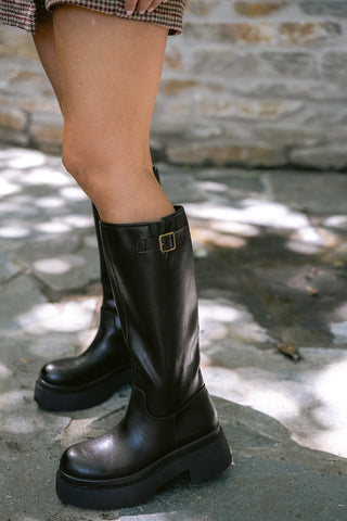 Dahlia Boots Brown