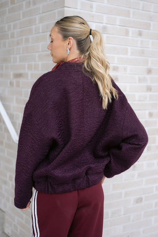 Daxton Bomber Burgundy