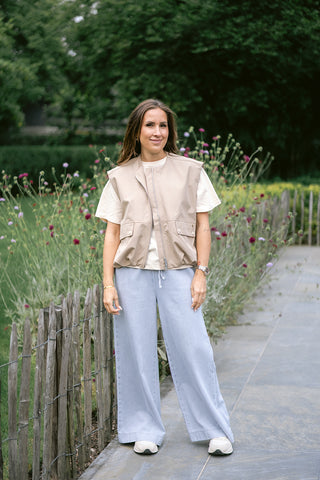 Devin T-shirt Beige