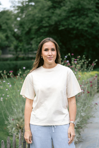 Devin T-shirt Beige