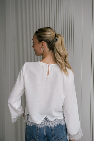 Diya Blouse White