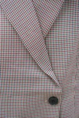 Egbert Checkered Blazer Burgundy