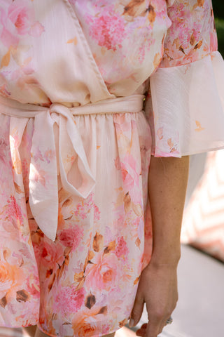 Flores Playsuit Pink