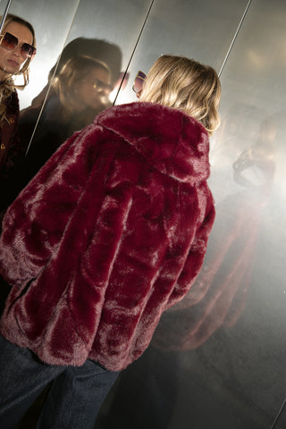 Flurry Coat Burgundy