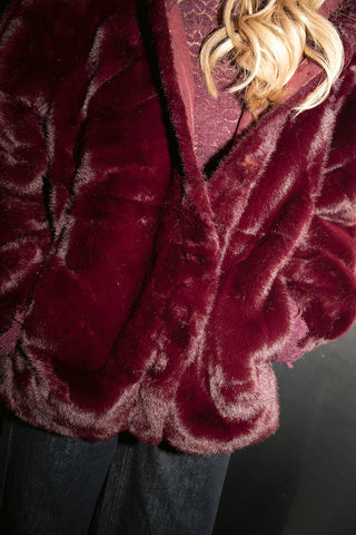 Flurry Coat Burgundy