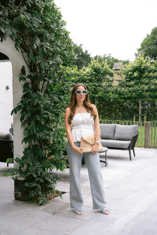 Francas Bandeau Top White
