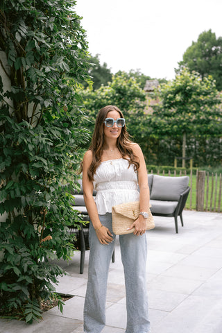 Francas Bandeau Top White
