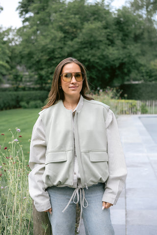Idalia Gilet Khaki Green