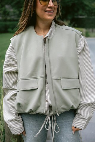 Idalia Gilet Khaki Green