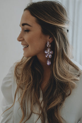 Jeanine Earrings Lilac