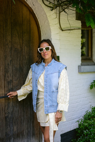 Kai Denim Gilet Blue