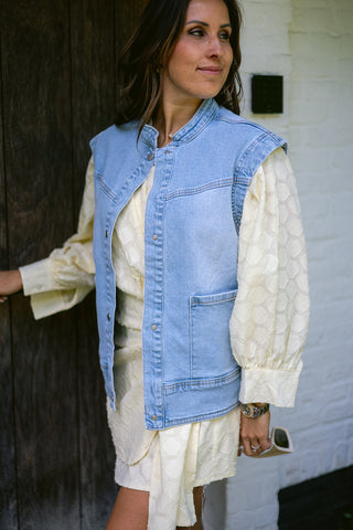 Kai Denim Gilet Blue
