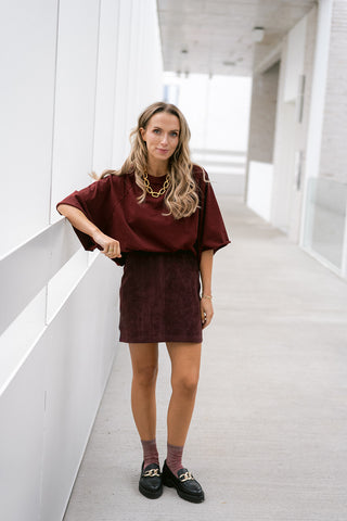 Keli Oversized T-shirt Bordeaux