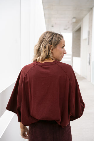 Keli Oversized T-shirt Bordeaux