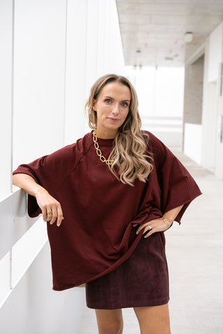 Keli Oversized T-shirt Bordeaux