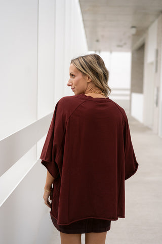 Keli Oversized T-shirt Bordeaux