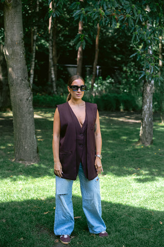 Kerensa Gilet Burgundy