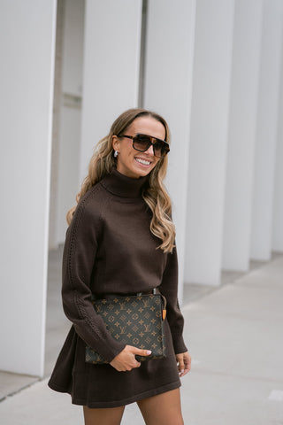 Koosi Knit Dress Brown