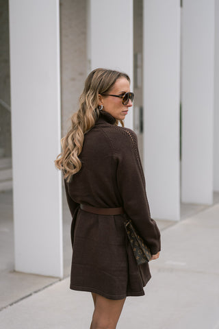 Koosi Knit Dress Brown