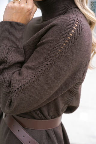 Koosi Knit Dress Brown