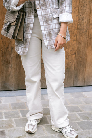 Luciana Denim Trousers Cream