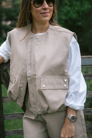 Lumi Gilet Beige