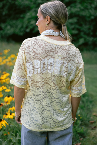 Maren Lace T-shirt Yellow