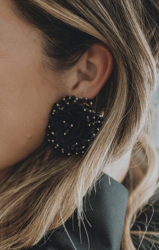 Margritte Earrings Black
