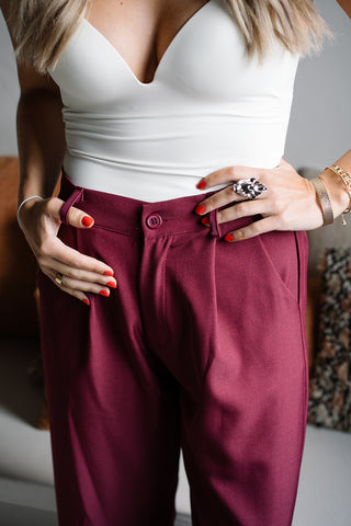 Maurice Suit Burgundy