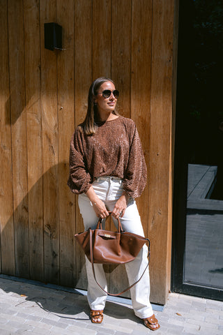 Sammy Lace Blouse Brown
