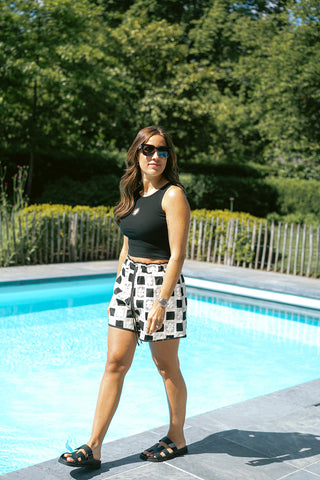 Sol Cropped Top Black