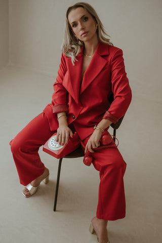 Sophie Suit Red