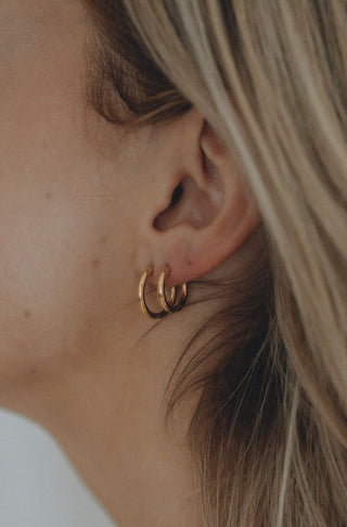 Steph Earrings Gold Masté Antwerp