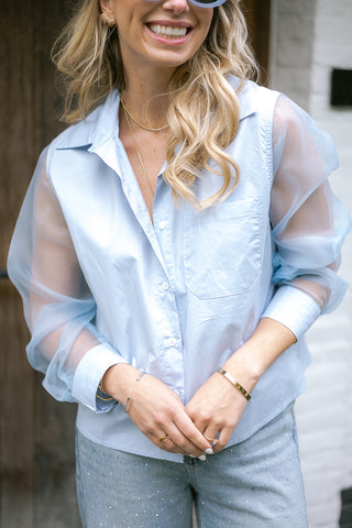 Teresa Blouse Light Blue