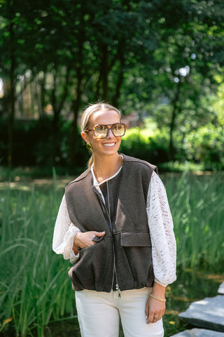 Zephyra Gilet Brown