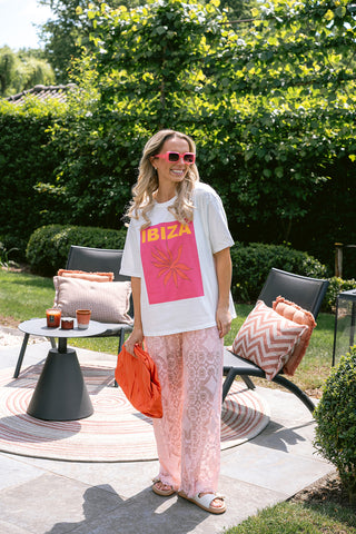 Romi Lace Trousers Rose