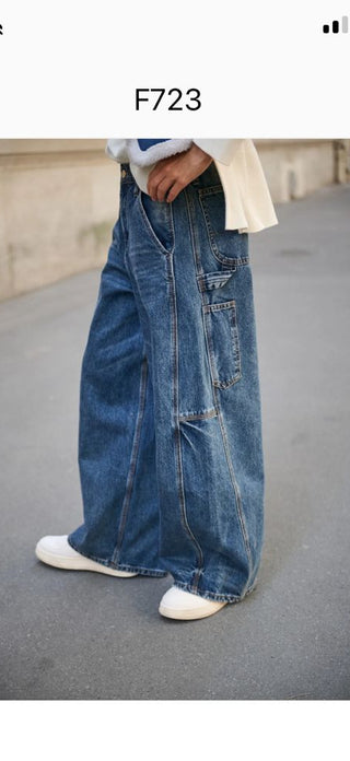Maéline Baggy Jeans Blue